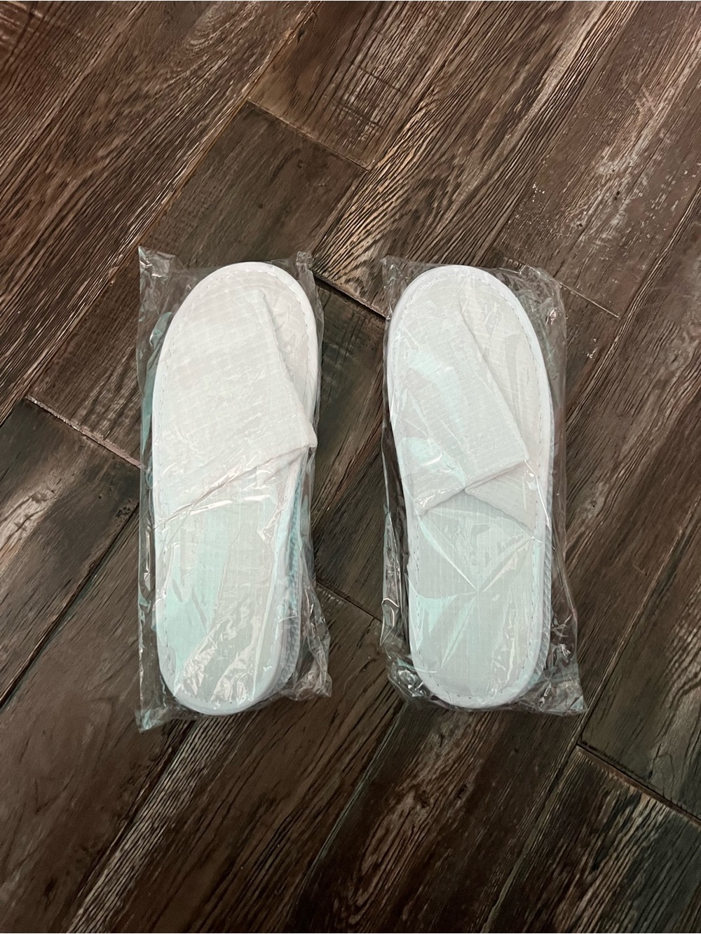 2 pairs of White Hotel Spa Slippers